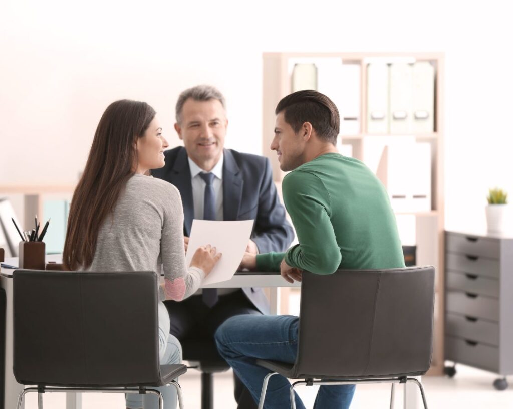 young couple at public adjuster