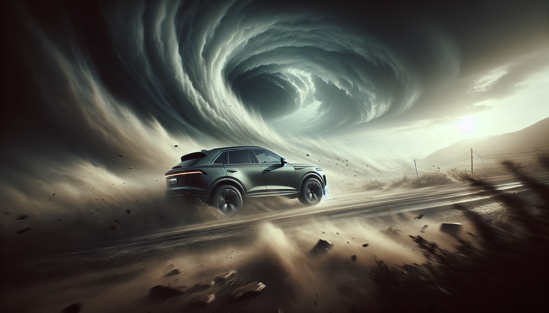 how strong does a tornado have to be to throw a car