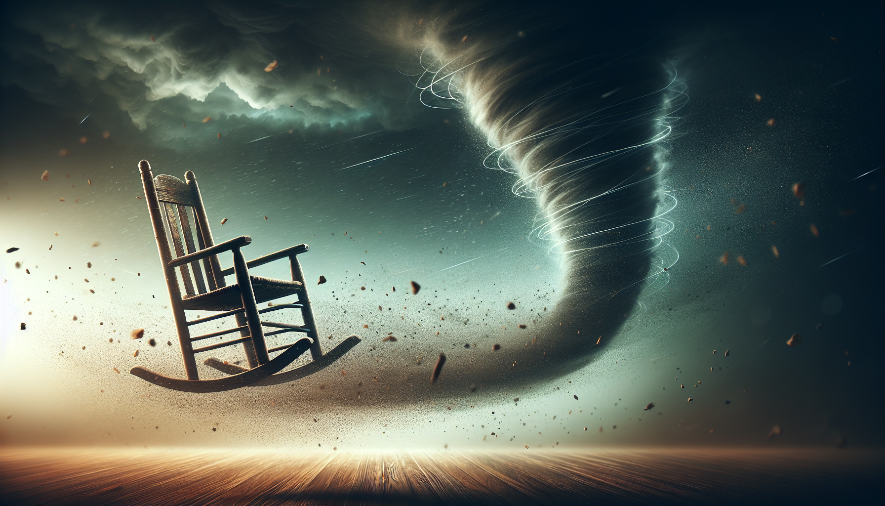 is it peaceful inside a tornado