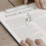 insurance policy paperwork desk