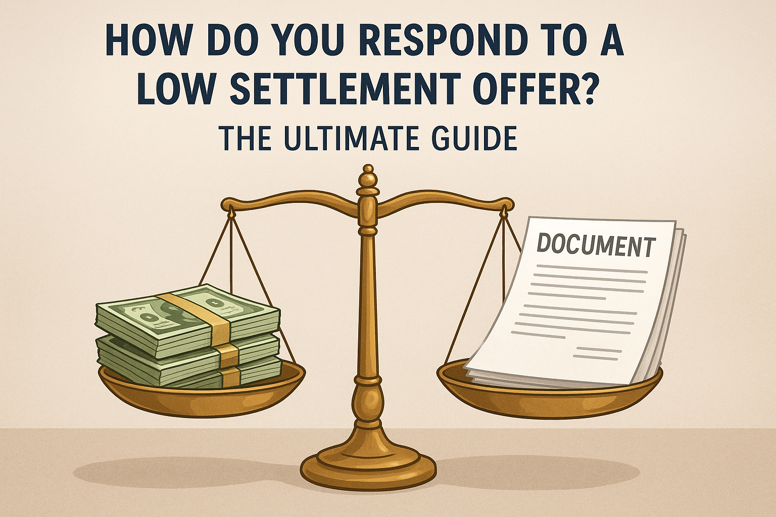 how do you respond to a low settlement offer the ultimate guide