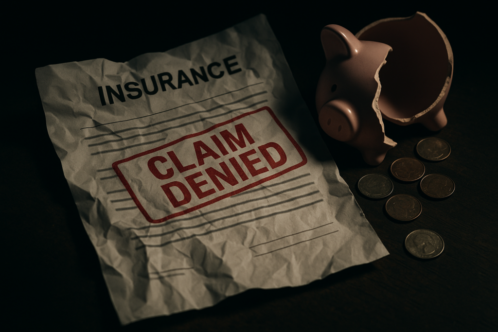 What is a frequent reason for an insurance claim to be rejected on Quizlet?