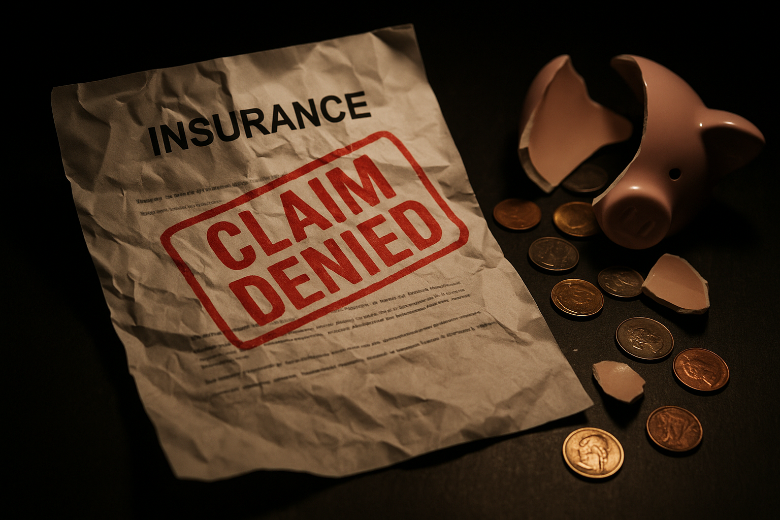 what is a frequent reason for an insurance claim to be rejected on quizlet