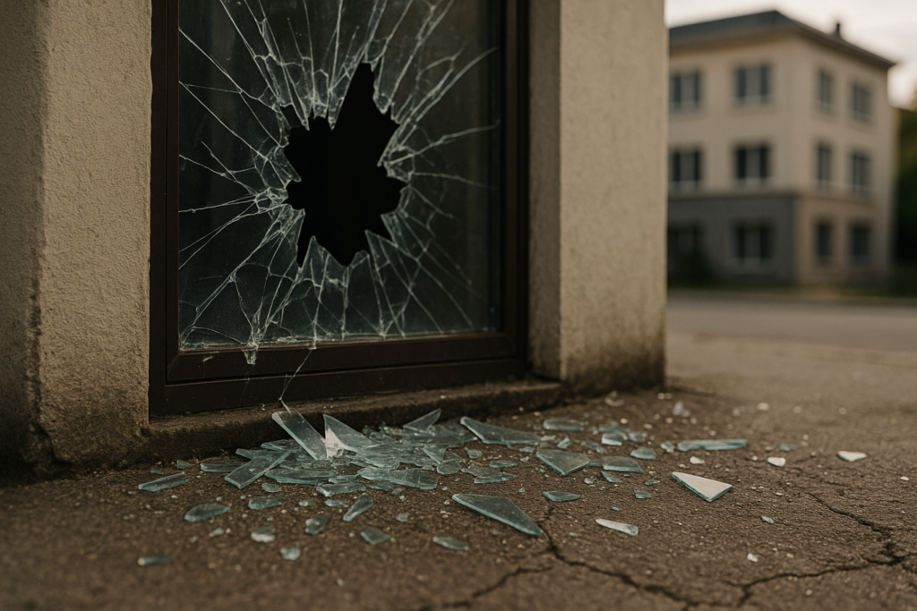 What is an example of property damage in general liability?
