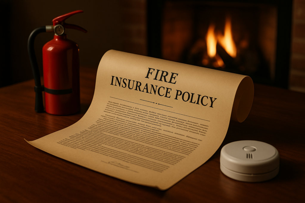 Which of the following perils are covered by a fire insurance policy?