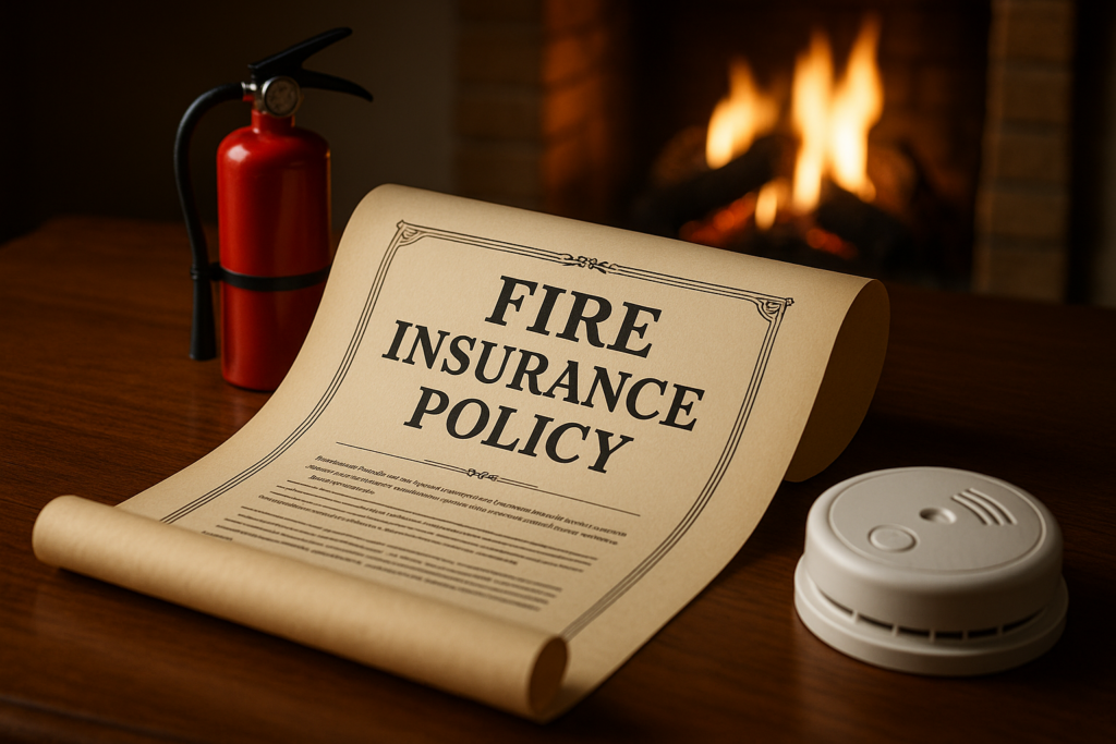 Which of the following perils are covered by a fire insurance policy?