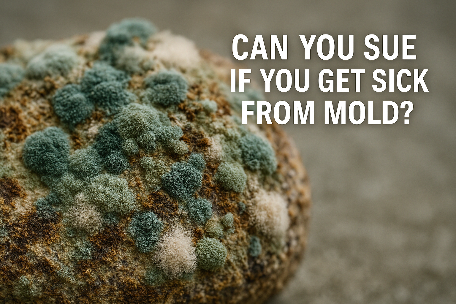 Can You Sue If You Get Sick From Mold? 1 can you sue if you get sick from mold